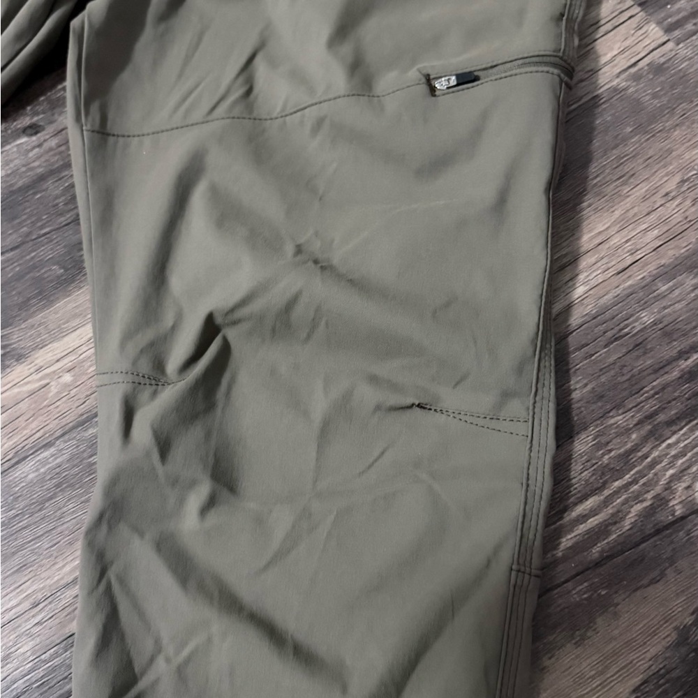 Men's Wrangler all terrain gear hiking pants water resistant, Earth Green - Picture 4 of 5